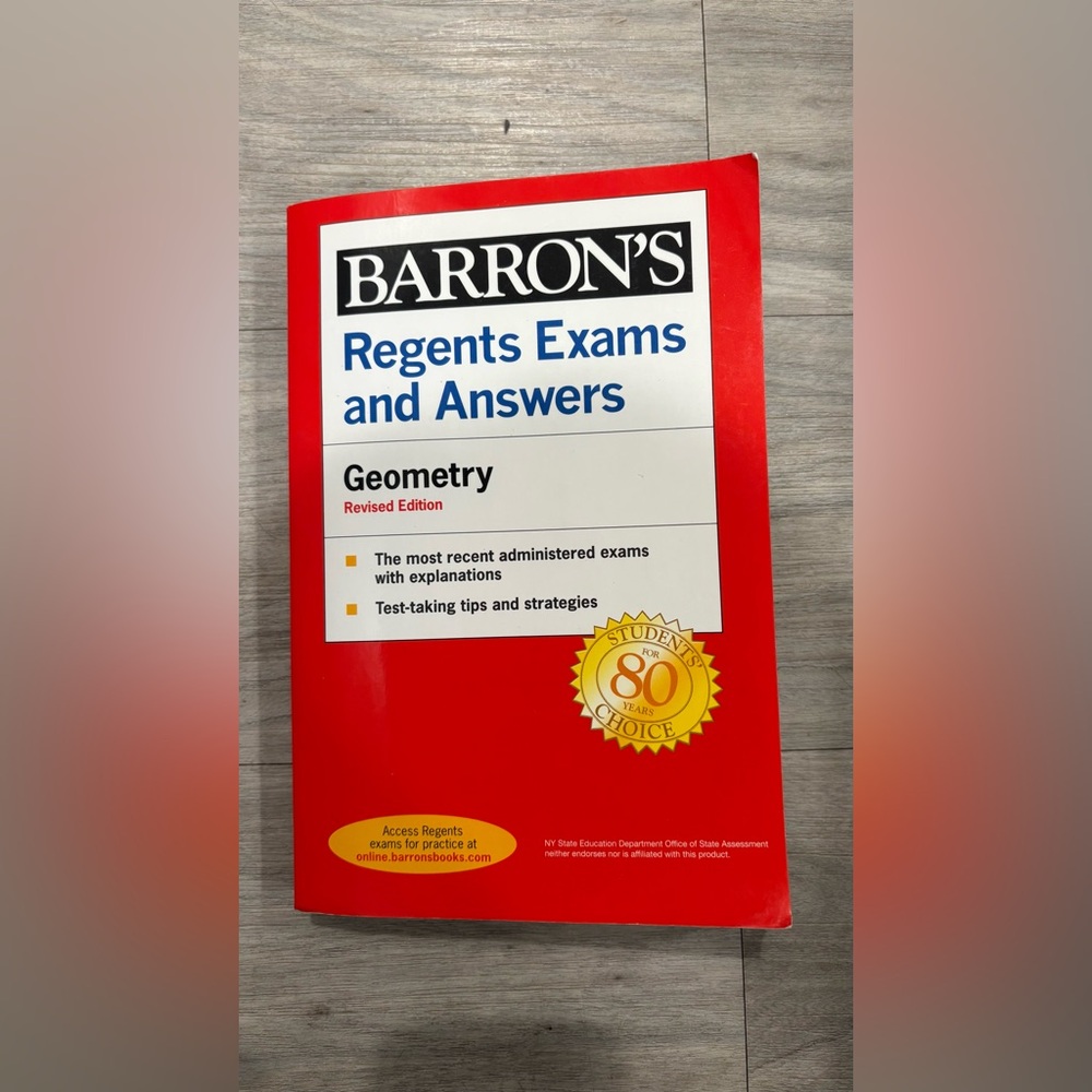 Barron's Regents Exams and Answers Geometry - Red/White/Blue Cover
